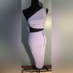 Hello Molly cut out blue midi bodycon dress
